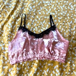 Lingerie crop top